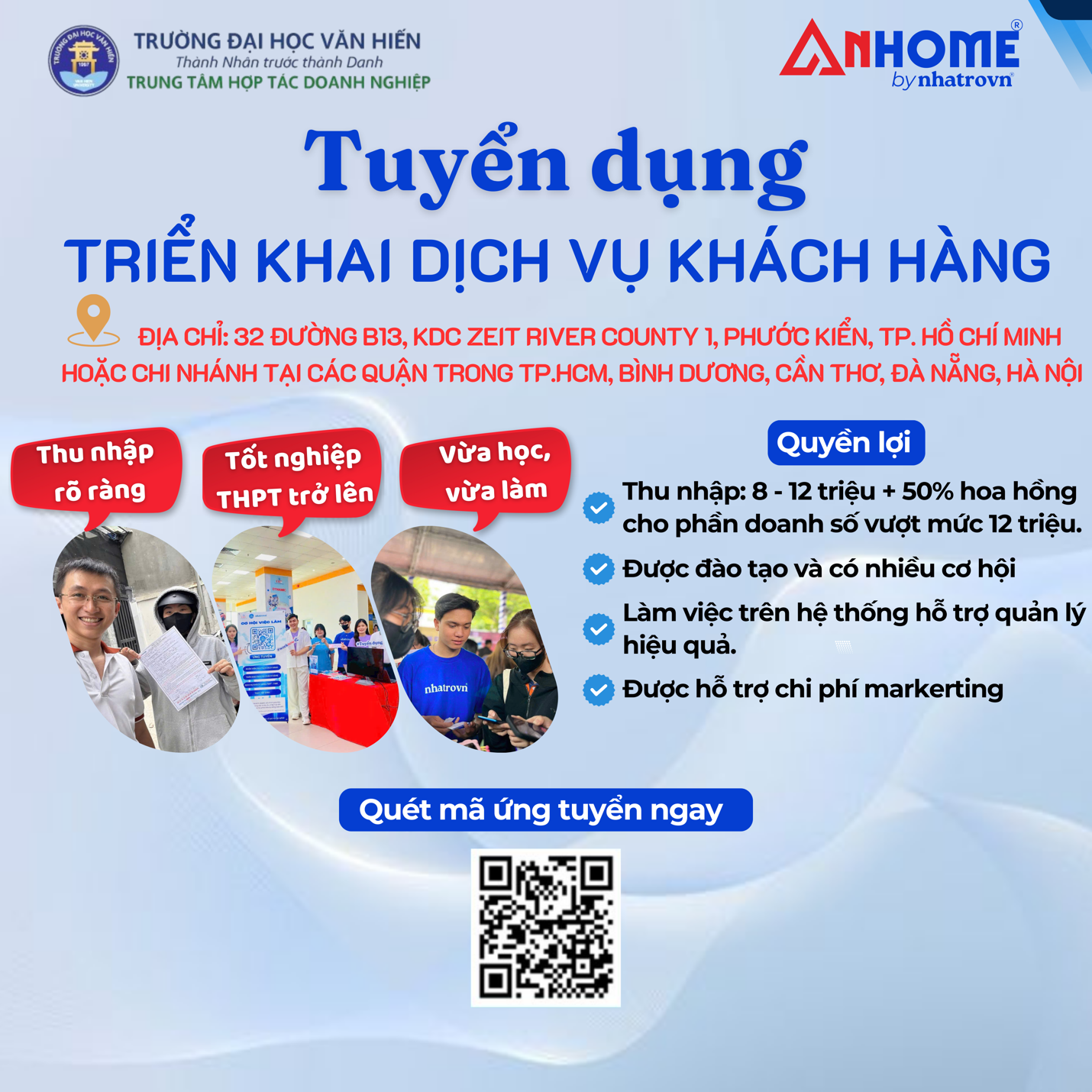 Đại học Văn Hiến kết nối doanh nghiệp: Nhatrovn - Anhome mở rộng cơ hội việc làm cho sinh viên