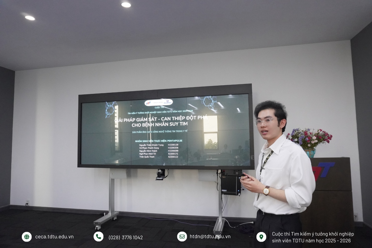 Thí sinh trình bày ý tưởng