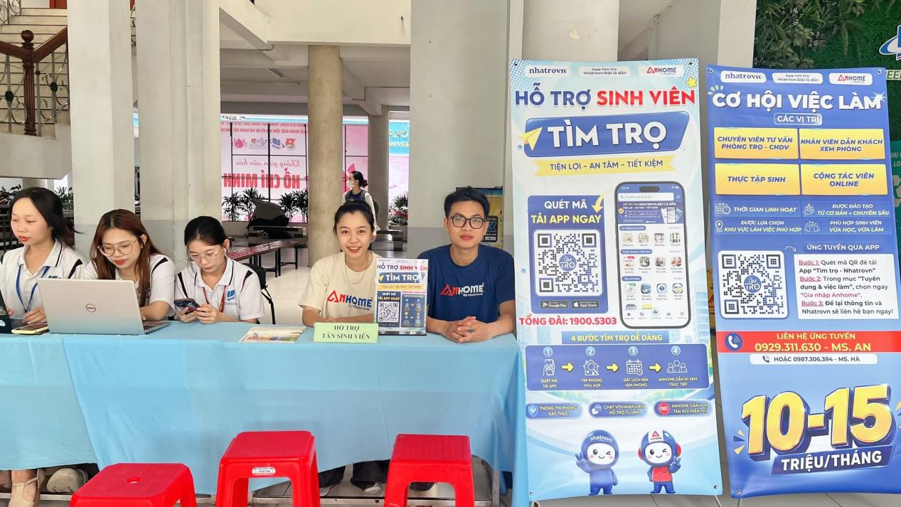 Nhatrovn - Anhome đồng hành cùng tân sinh viên Trường Đại học Mở TP.HCM trong hành trình tìm trọ