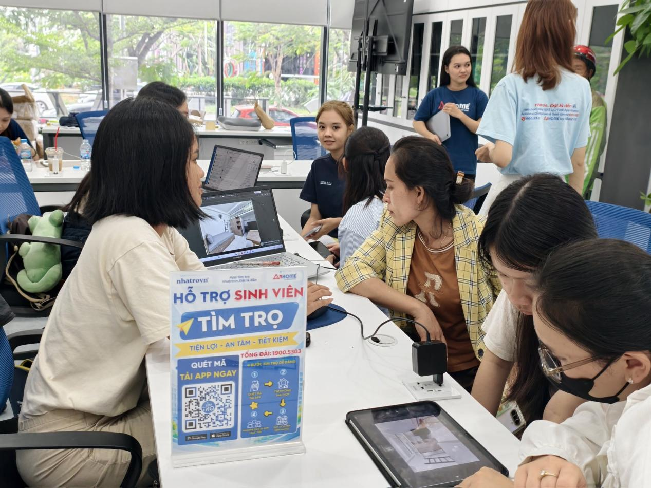 Sinh viên được hỗ trợ lựa chọn khu vực phù hợp.
