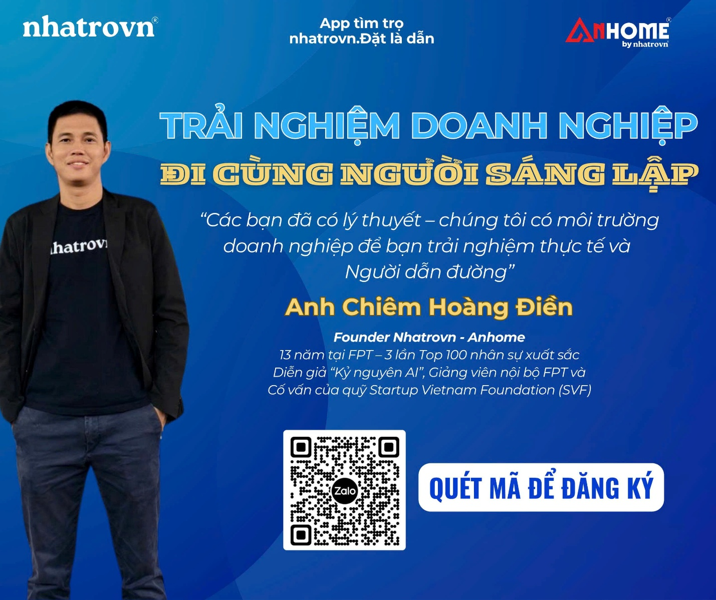 Chương trình trải nghiệm doanh nghiệp - Đi cùng người sáng lập