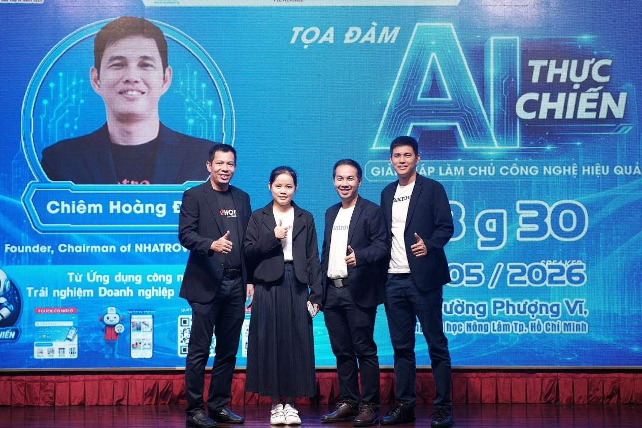 Nhatrovn – Anhome đồng hành cùng toạ đàm "AI THỰC CHIẾN", lan toả tư duy ứng dụng công nghệ tại Liên hoan Tuổi trẻ Sáng tạo TP.HCM 2026